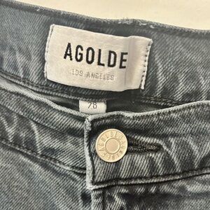 Agolde Charcoal/Black wash Denim Pants